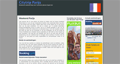 Desktop Screenshot of citytripjeparijs.be