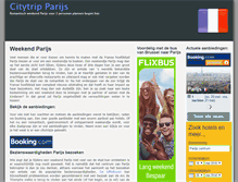 Tablet Screenshot of citytripjeparijs.be